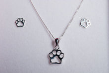 Load image into Gallery viewer, Paws necklace and earrings set